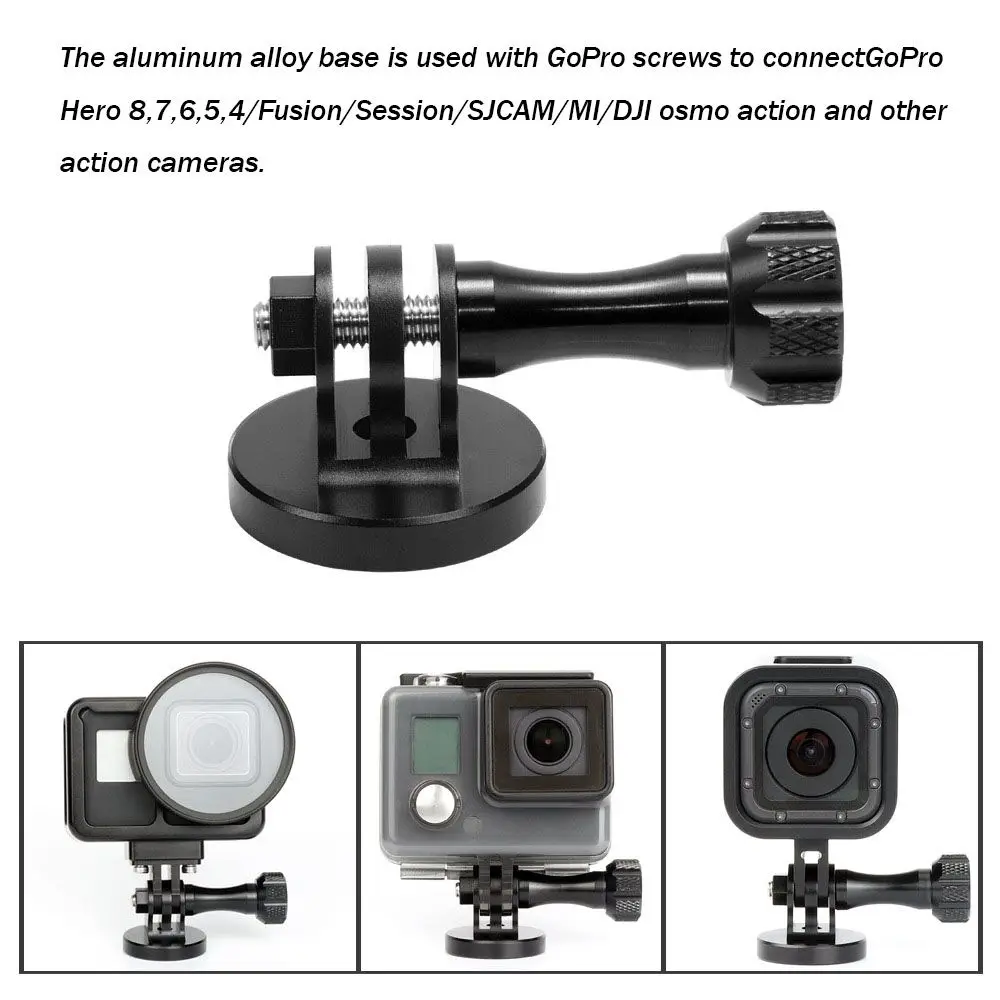 For Gopro Tripod Mount Adapter 1/4 Thread Adapter CNC Aluminium Alloy for GoPro For Hero 10 9 8 7 6 5 4 Action Camera Accessory