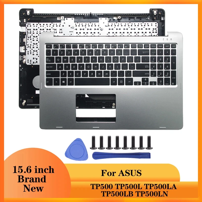 NEW Laptop Accessories For ASUS TP500 TP500L TP500LA TP500LB TP500LN Notebook Palmrest US keyboard Silver Laptop Case