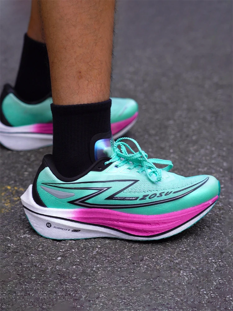 Wuyin 1.0 Thick-Soled Cushioning Rebound Running Shoes for Daily Training, Comfortable Jogging, Stable Half-Palm Carbon Plate Professional Marathon Running Shoes