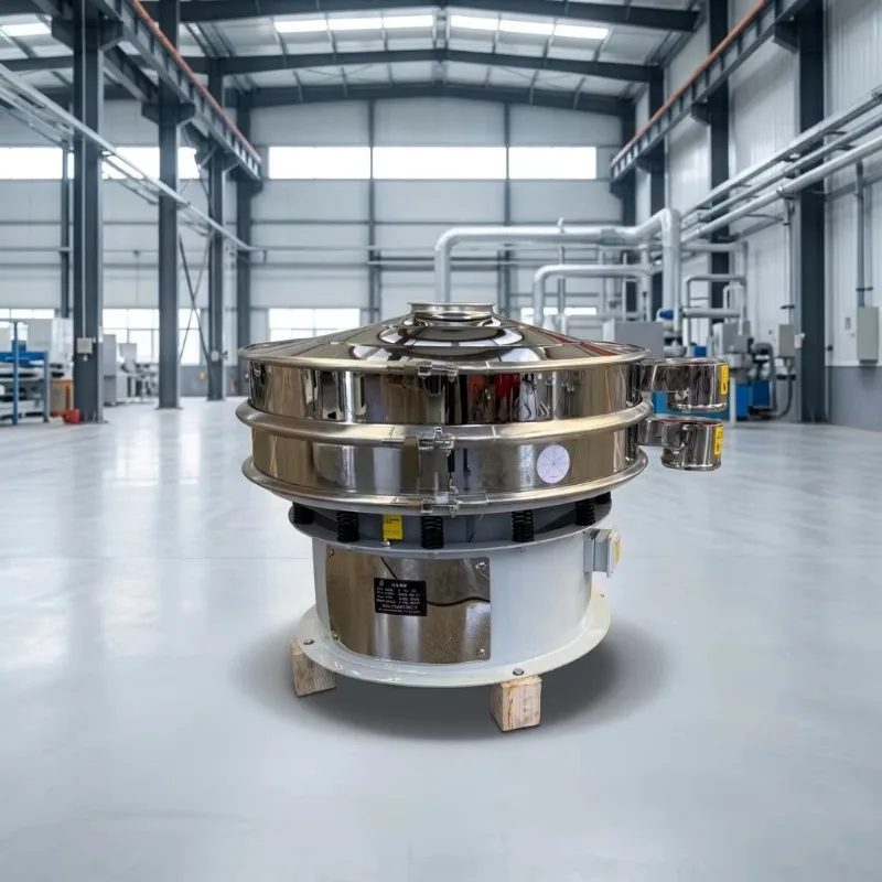 Food Grade Stainless Steel 304 Vibrating Sieve Machine for Food Processing High Capacity 0.5-5 Tons 90% Efficiency