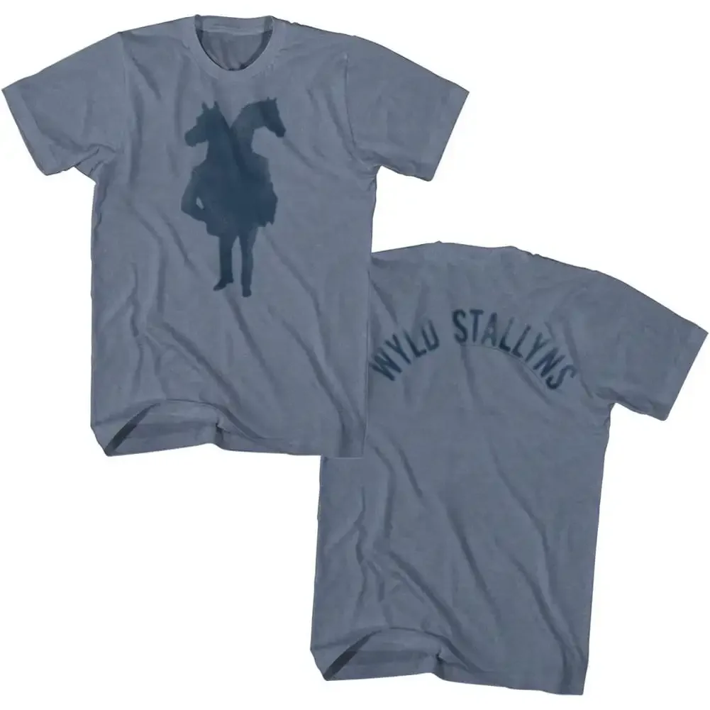 Bill And Ted Face The Music Two Headed Horseman Indigo Heather Adult T Shirt