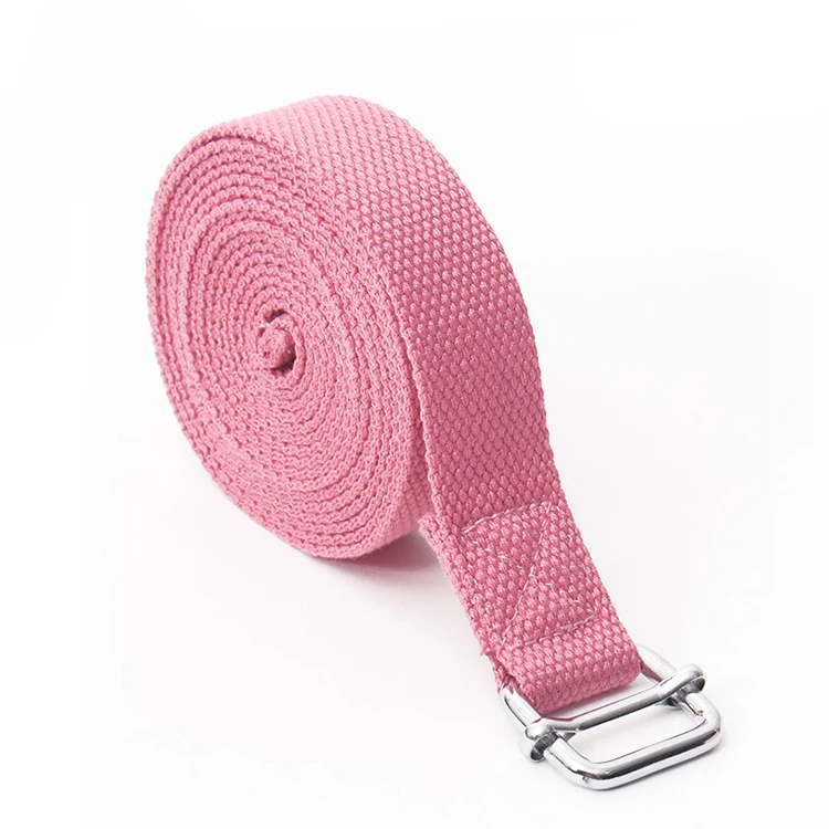 

Eco Friendly Metal D-Ring Best Adjustable Exercise Custom Yoga Stretch Strap