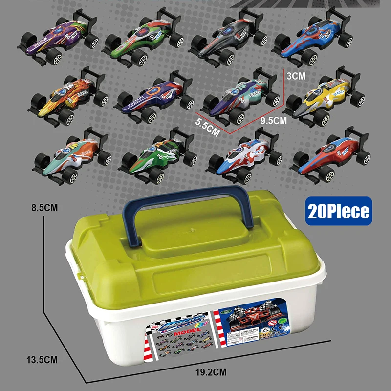 Legering Diecast Auto Speelgoed Mini Auto Model Speelgoed Set voor Jongens Glijdende Inertie Trek Voertuig Speelgoed Verjaardagscadeaus voor Kinderen Peuters