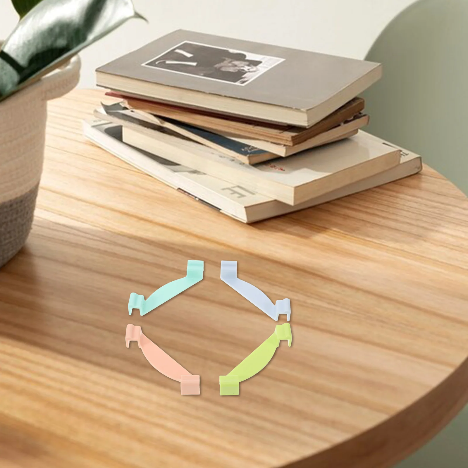 

8 pcs Storage Box Stacker Clips Sturdy Plastic Closet Shelf File Box Connector Bins Stackable Storage Cube Brackets