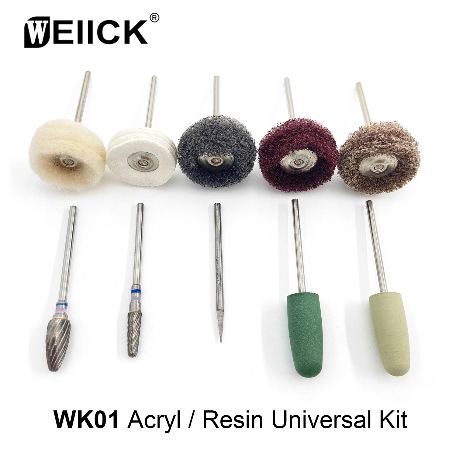 1Box(Total 10Pcs/Box) WellCK Dental Lab HP Polishing Kit WK01 Acryl / Resin Universal Kit Dentist Tools