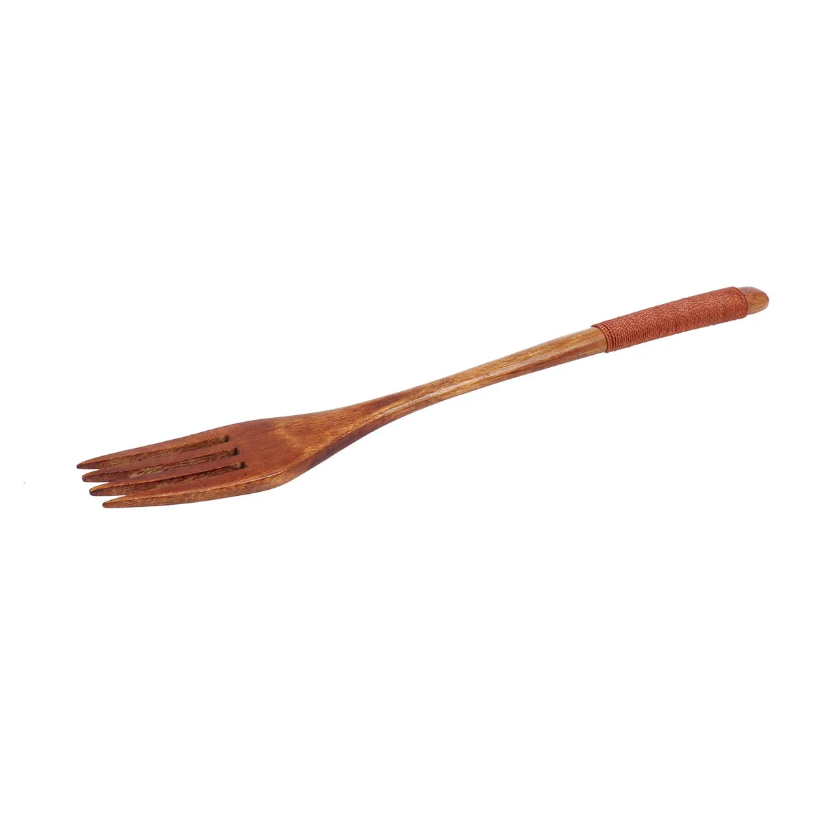 

Japanese Style Wooden Kids Fork Brown Thread Simple Elegant Household Tableware Perfect Family Dinner Party Camping Children