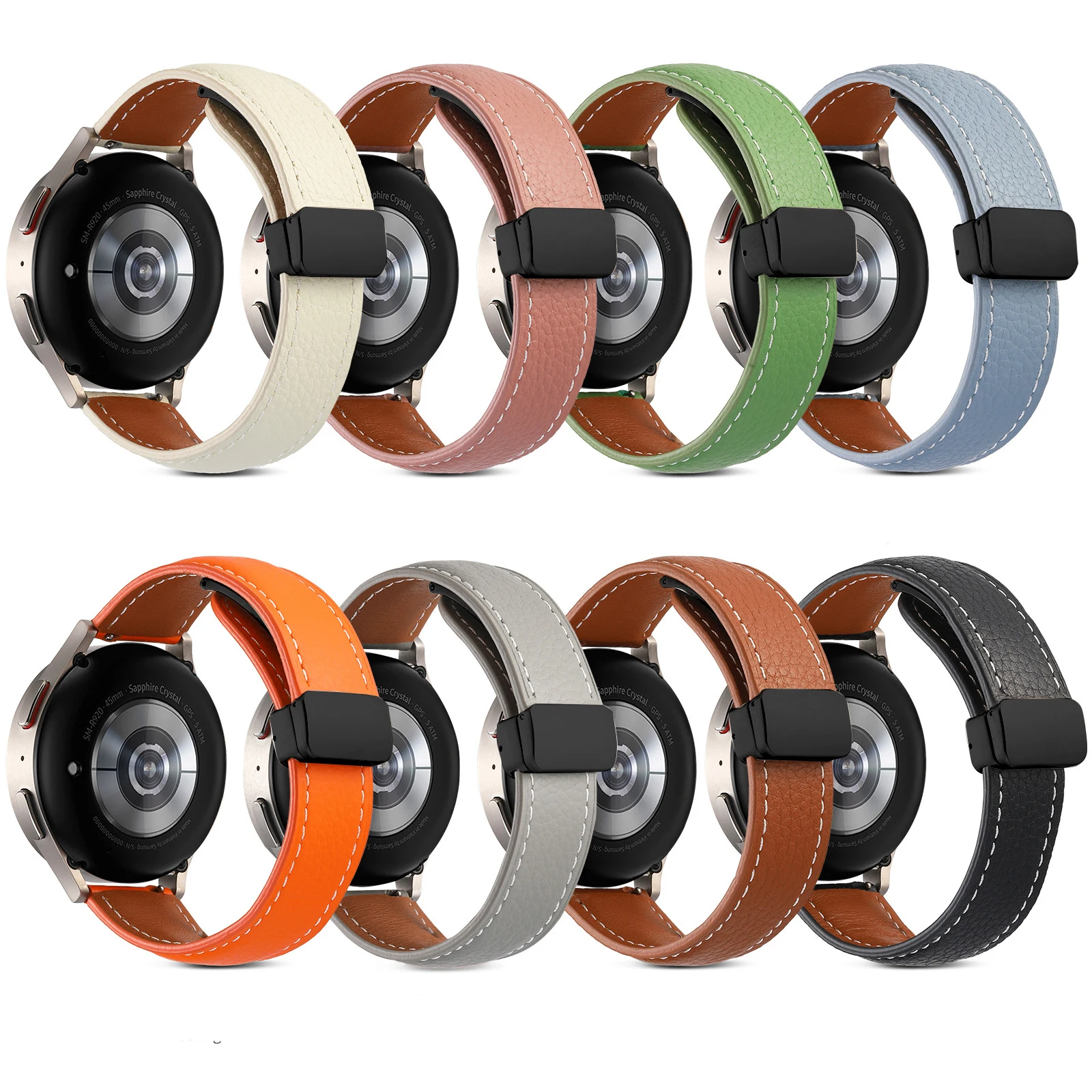 Magnetic Buckle Leather Band For Xiaomi Watch S4 S3 S2 S1Pro Quick Release Watch Strap For Xiaomi Watch 2 Pro Mi Watch Color 2 1