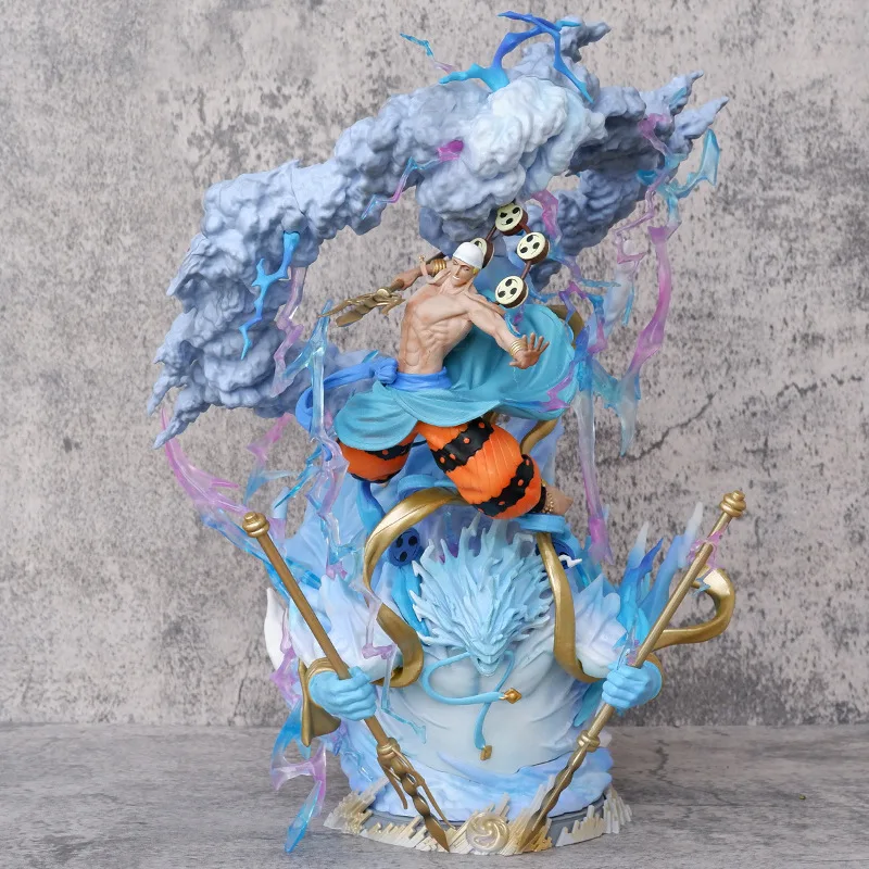 

34cm Anime NEO-DX God Enel Battle Ver. GK PVC Action Figure Statue Collection Game Model boys Toys Doll Gifts