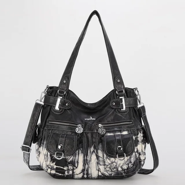 Angelkiss Damskie Torebki z Uchwytem Górnym Wielofunkcyjna Torba PU Torba na Ramię 33x43 cm Torby Codzienne Torby na Zakupy Duże