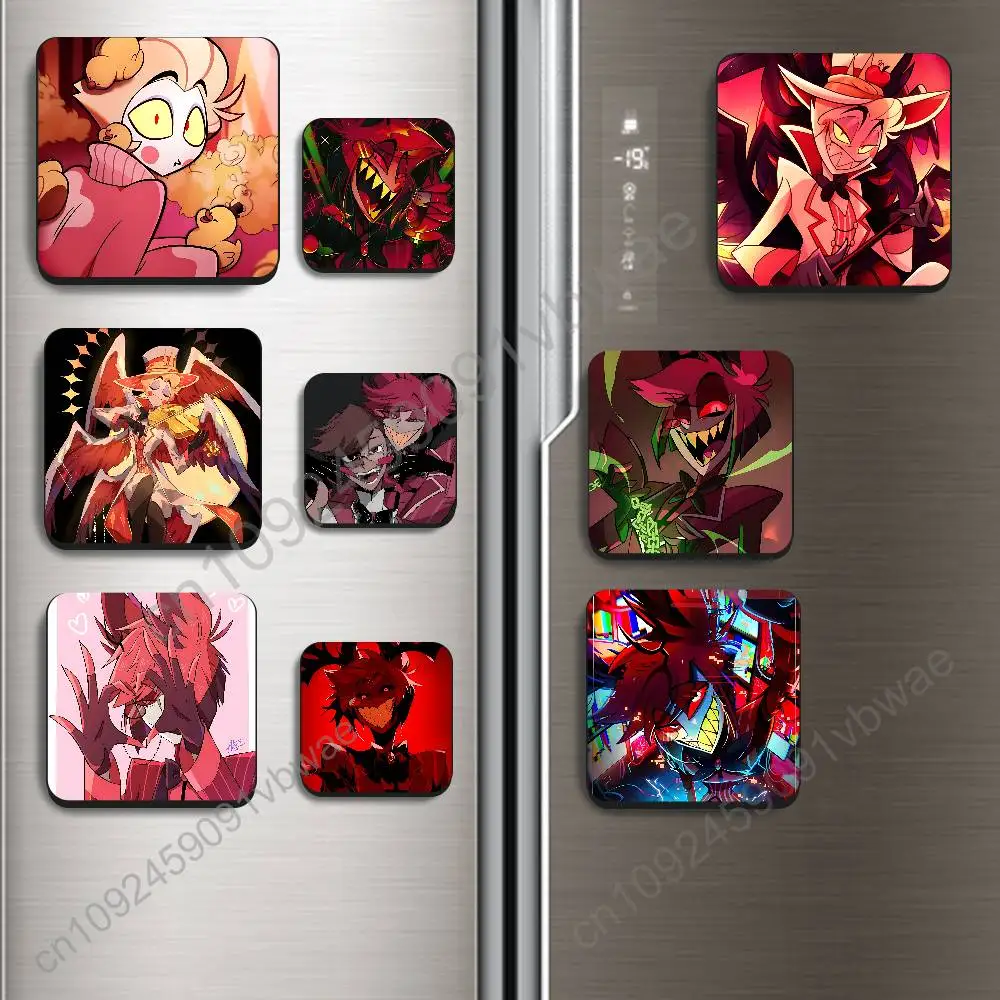 most mysterious Alastor Lucifer Hazbin Hotel Magnetic Sticker Fridge Magnets No Falling Off Fit for Refrigerators All Metal