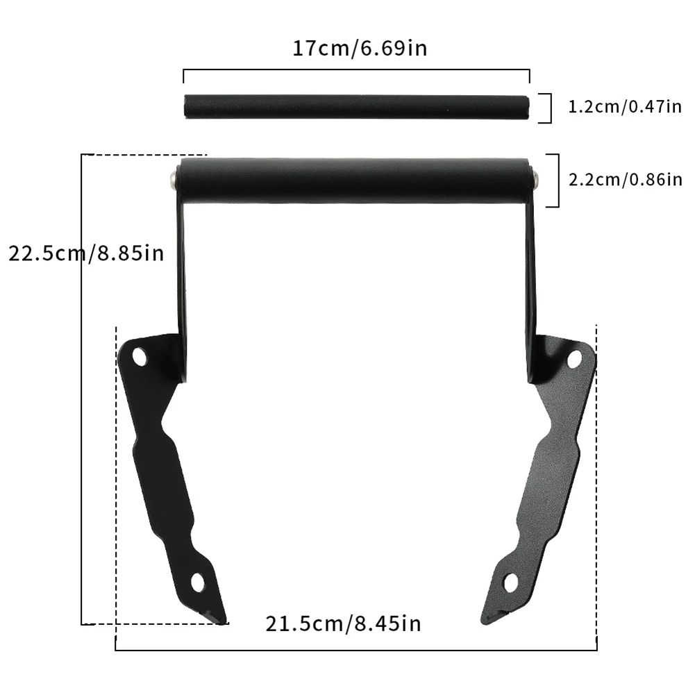 GPS Mount Horizontal Bar for Honda For XL750 For Transalp 2023+ Anodized Aluminum Motorcycle Handlebar Bracket