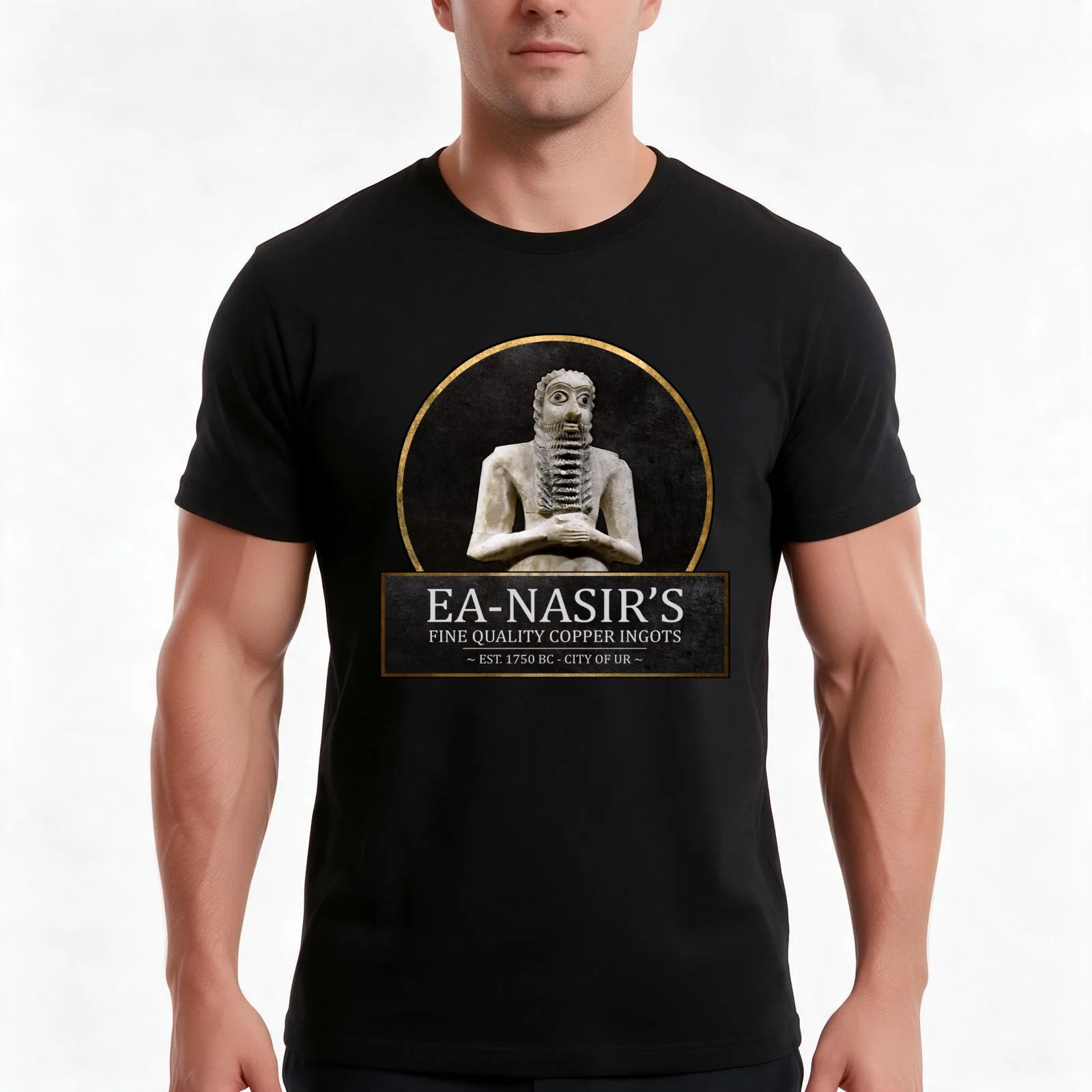 Ea-Nasir's Fine Quality Copper Ingots - Funny Bronze Age History Meme T-Shirt Summer Casual Cotton Tee Vintage Graphic Print