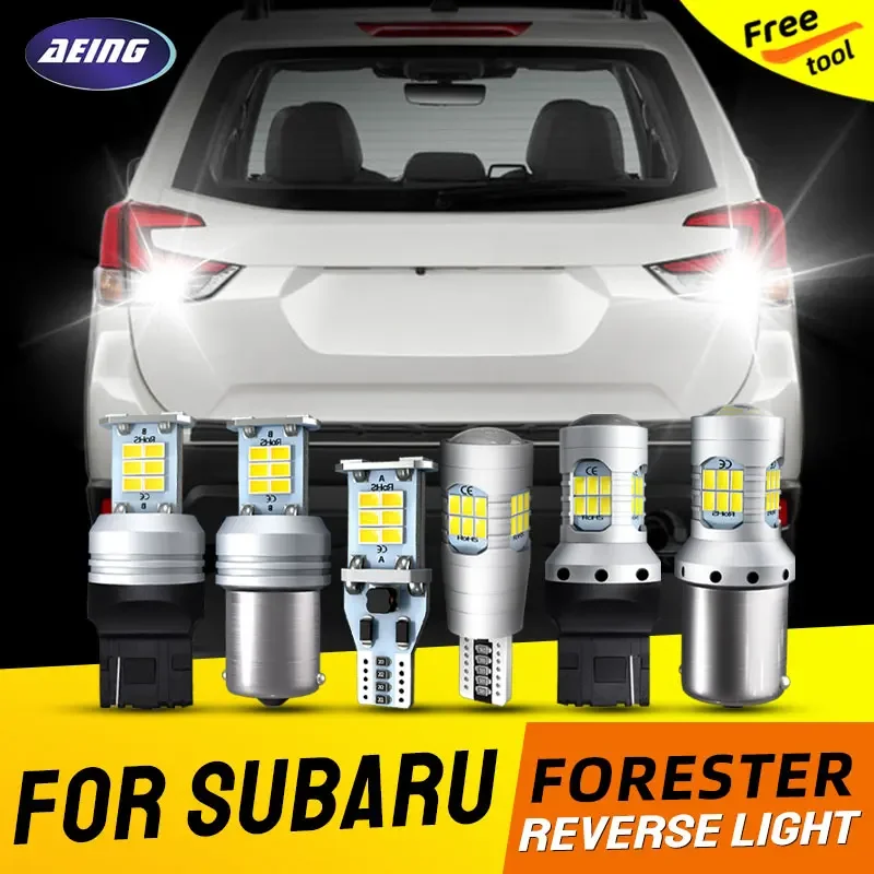 2pcs Car LED Reverse Backup Lights Blubs No Error For Subaru Forester SG SH SJ SK 2006 2007 2008 2013 2014 2016 2017 2020 2021