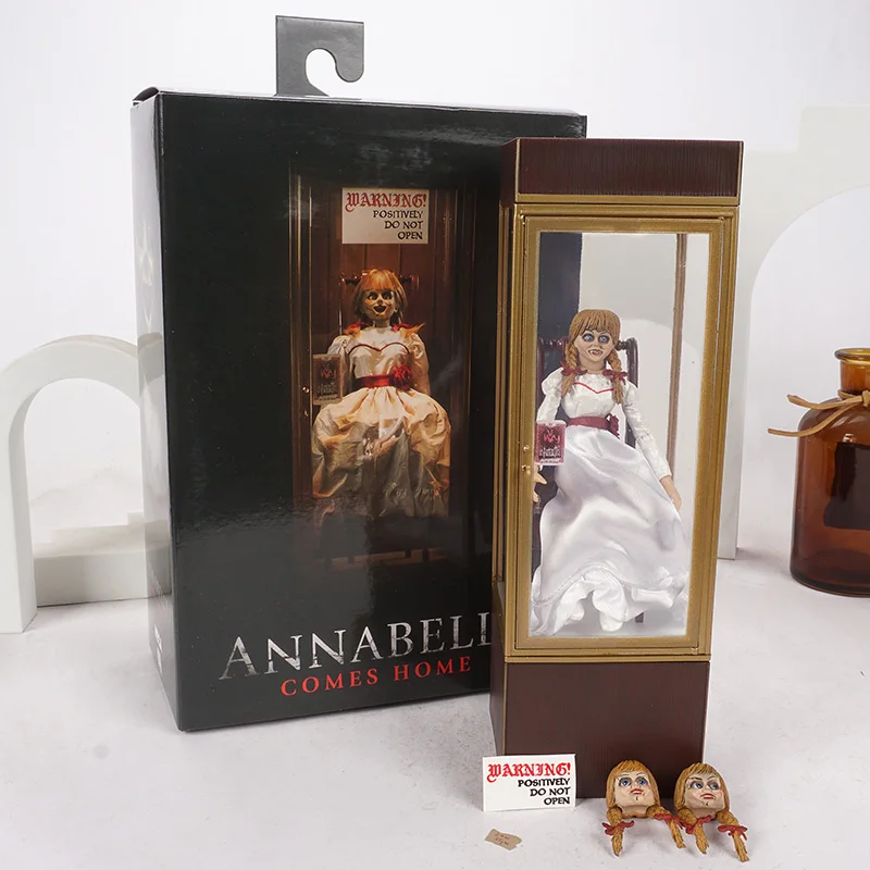 NECA Annabelle vuelve a casa figura de acción Annabelle, modelo de colección, juguete para niños, regalo de cumpleaños