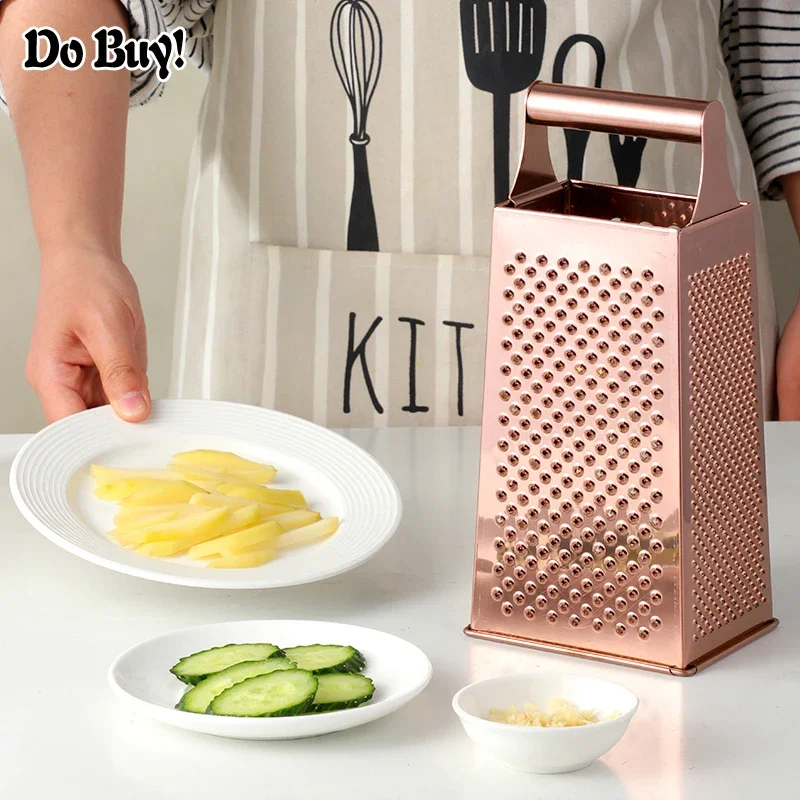 4 Sides Garlic Peeler Potato Vegetable Slicer Knife Ginger Melon Multifunctional Cucumber Slicer Stainless Steel Peeler Box