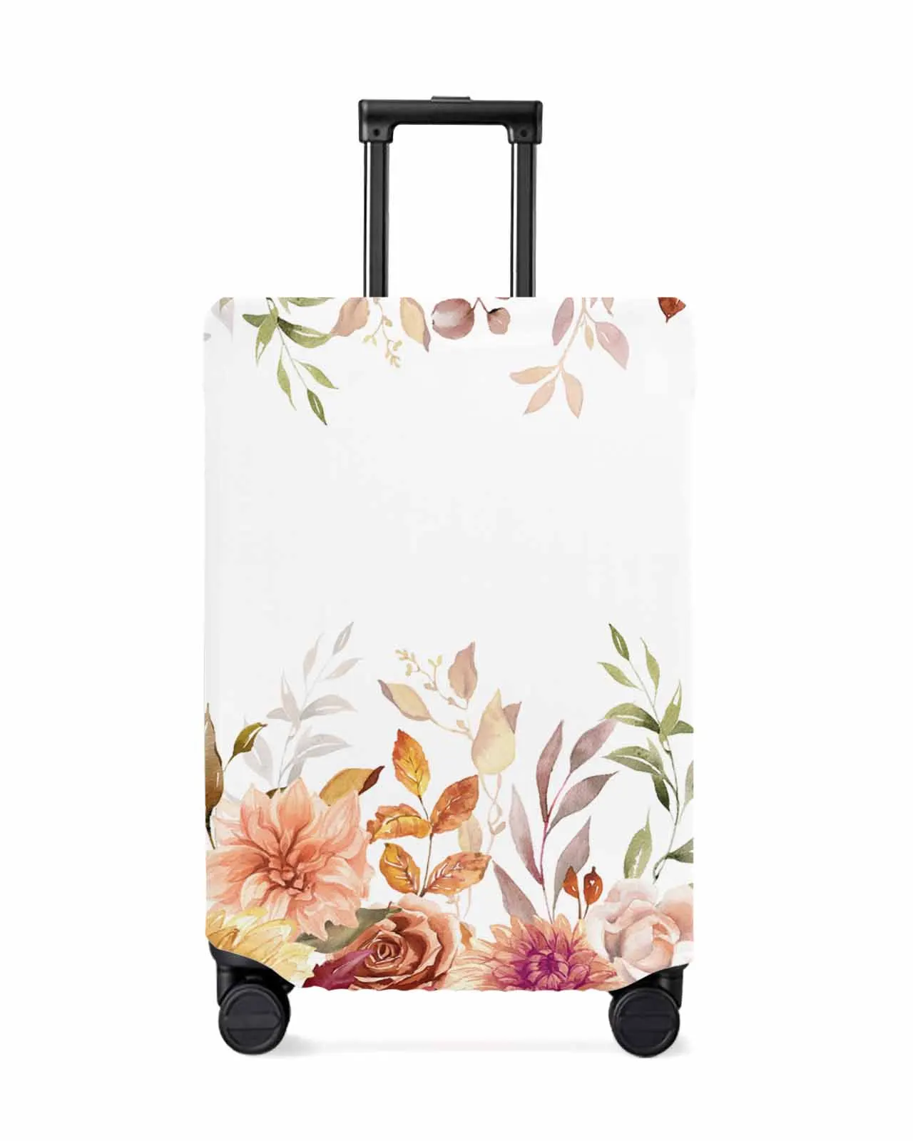 

Autumn Thanksgiving Autumn Plants Stretch Suitcase Protector Baggage Dust Case Cover For 18-32 Inch Travel