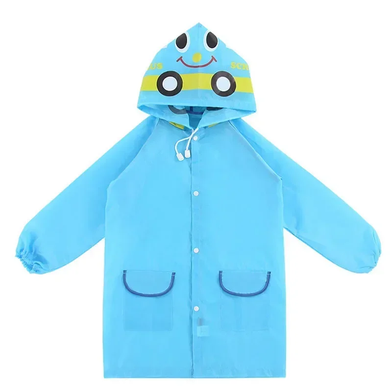 Cartoon Duck Frog Raincoat for Children Kids Waterproof Baby Rain Coat Rainwear Boys Girls Raincoats Apron 90~110cm Height