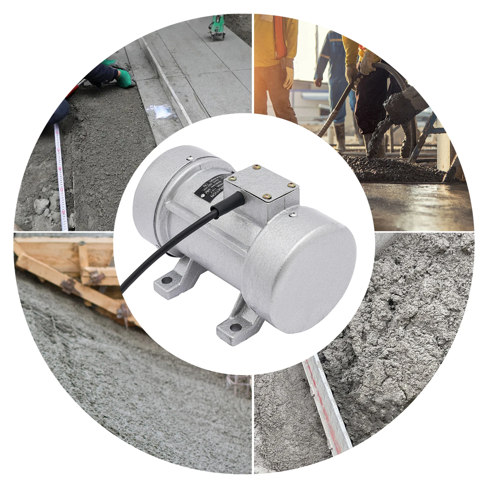 

Вибрационный двигатель для бетона, 280 Вт, электрический вибрационный двигатель 150 кг/с, скорость 3500 об/мин, 110 В, 60 Гц, 18*28*22 см