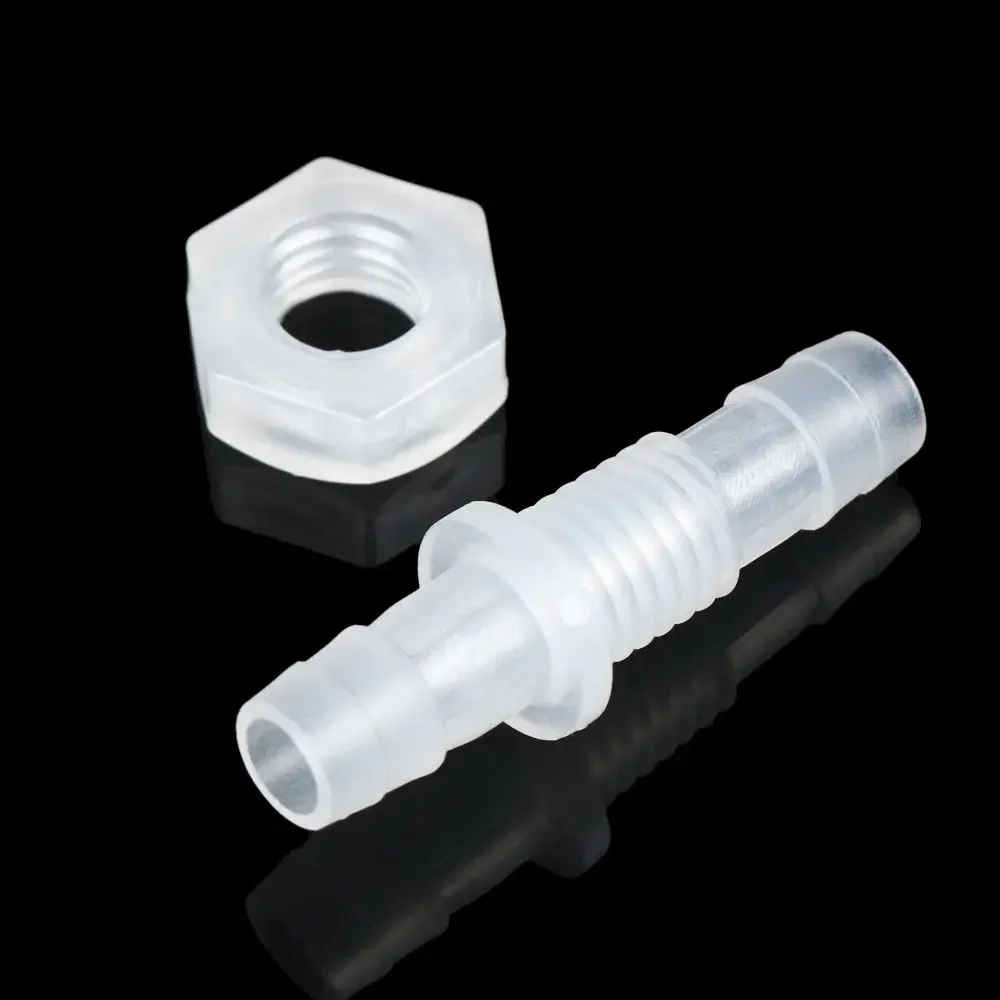 5pcs PP Pagoda Joints Air Pump Straight Connectors Hose Fittings Thread Hex Nut Fish Tank Adapter
