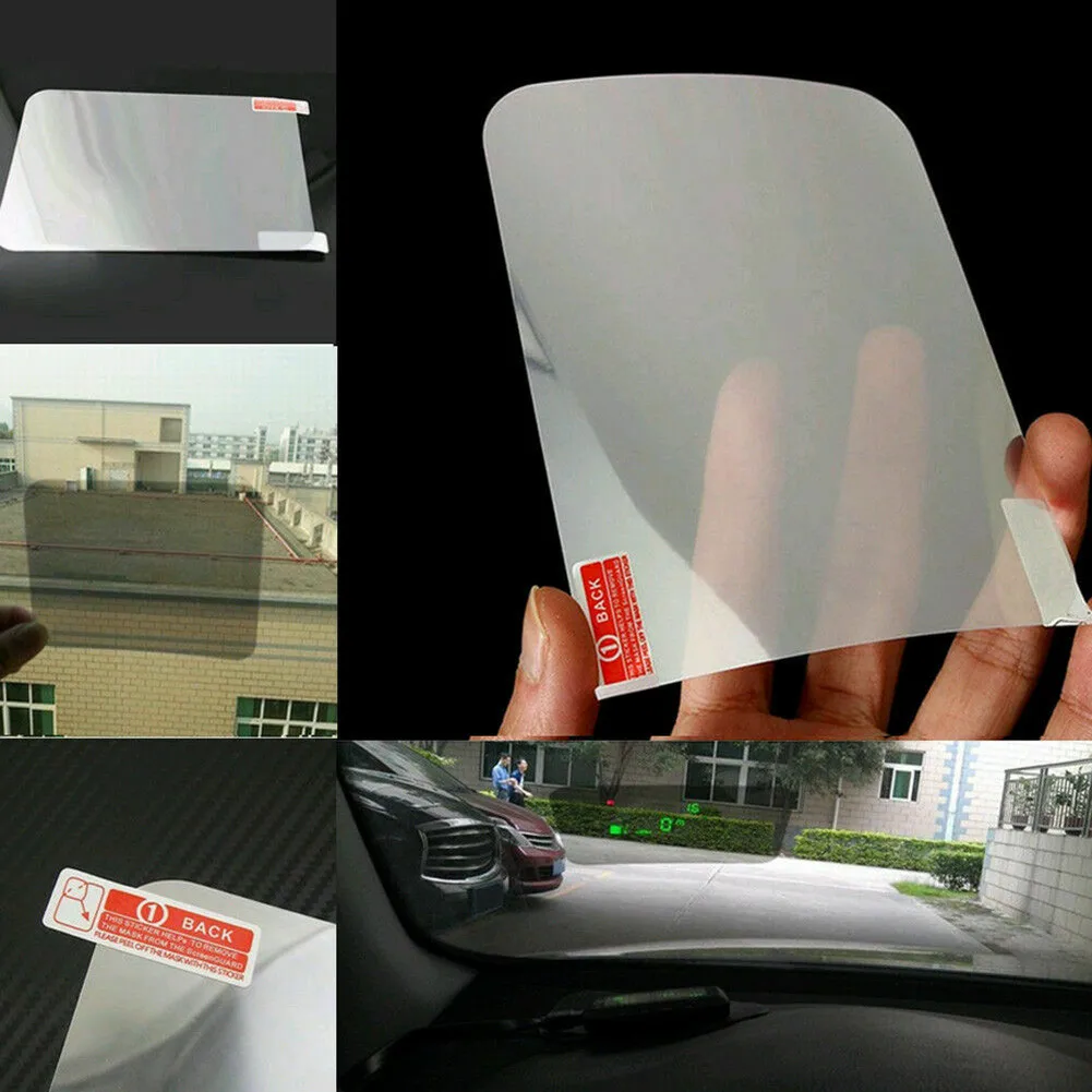 

150mm*130mm Screen Protector Accessories For Head Up Display PET Parts Replacement Windshield Pro Car Screen Protector