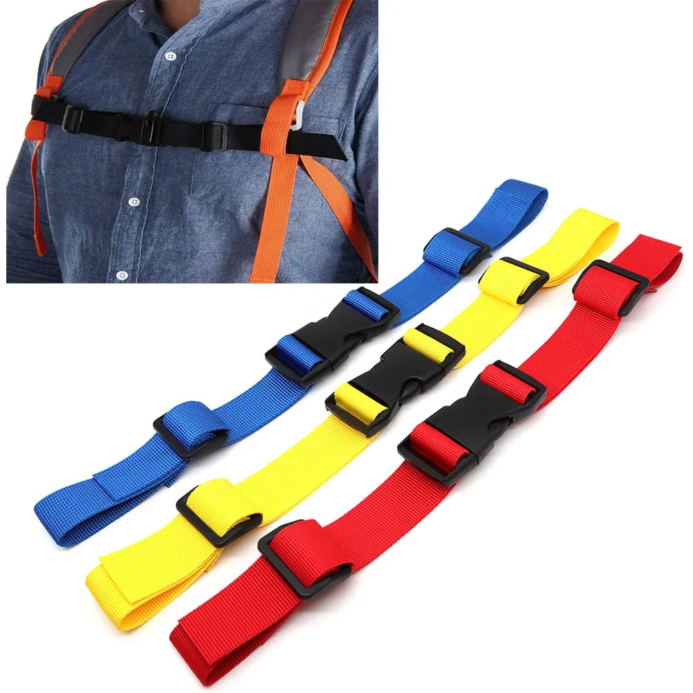 Backpacks Chest Bag Strap Harness Adjustable Shoulder Strap Suitable for Bag Outdoor Camping Fabric Backpack Straps