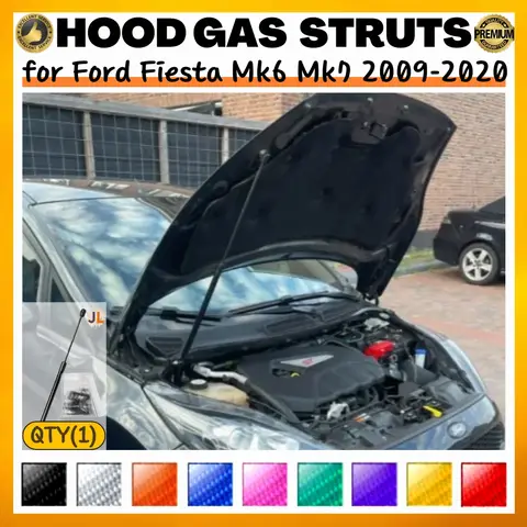 Qty(1) Hood Strut for Ford Fiesta Mk6 Mk7 2009-2020 Front Bonnet Modify Gas Spring Shock Absorber Lift Support Damper Bar