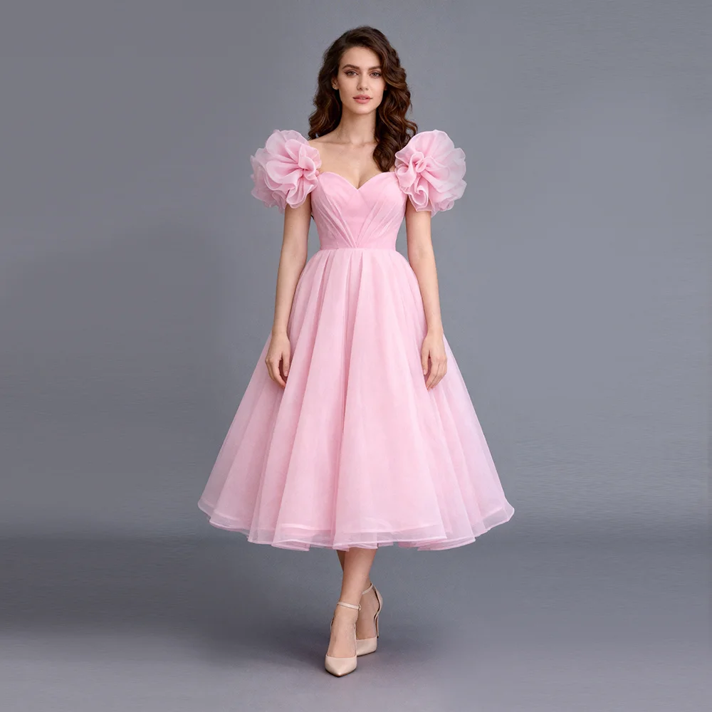 

Custom Elegant Formal Dress Off Shoulder Princess Evening Gown Luxury Tulle Wedding Duest Dress for Photo Shoot Red Carpet YEWEN