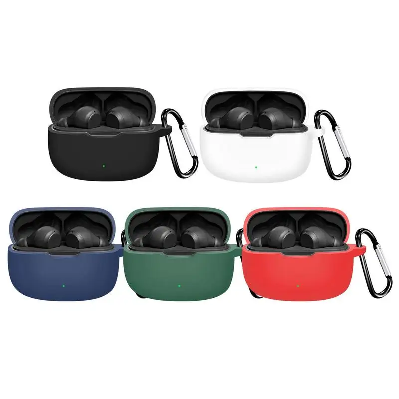 For JBL Wave 200TWS Earphone Case Silicone Wireless Blue tooth Cover ForJBL Wave 200TWS Headphone Case With Carabiner