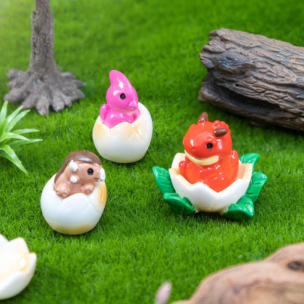 

12 Pcs Dinosaur Pterodes Ornaments Decorations Garden Animal Party Favors Resin Birthday