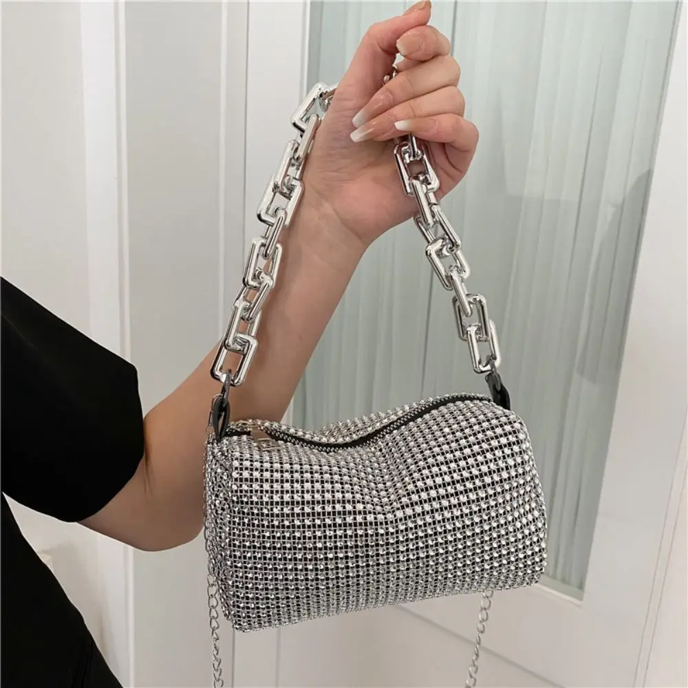 Bling Diamond Design małe torby kurierskie typu crossbody dla kobiet 2024 letni trend luksusowa moda podróżne torebki na ramię torebki