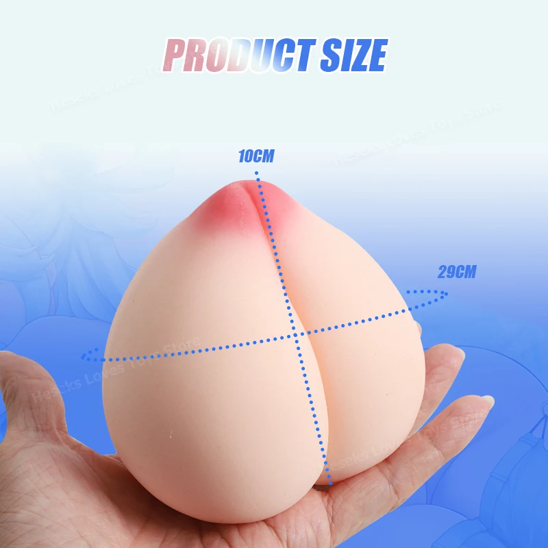 HESEKS Peach Butt Sex Toy for Men Realistic Vagina Portable Pocket Pussy Male Masturbation Cup Soft Masturbation Ass Toys