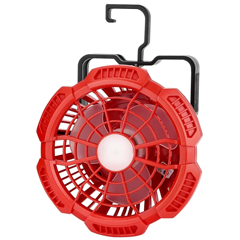 

ABVI-For Fan M18 Portable Battery Operated,Camping Fan,Portable Fan With Light ,Remote, SB Port,3 Speed For Camping