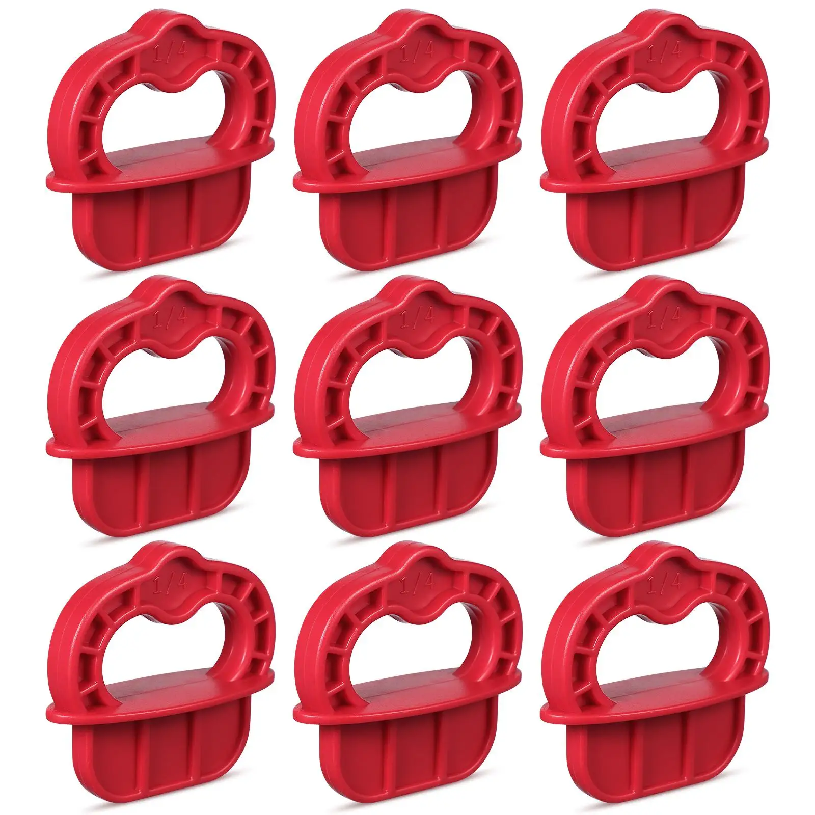 

12 Pcs Red Deck Board Spacer Rings 1/4 Inch Mezzanine Tool for Garden Flooring Boards Spacers Prevent Warping Buckling