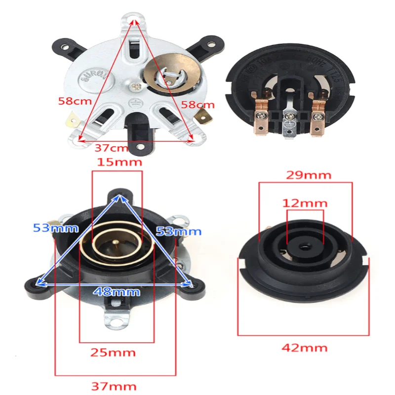 1/2/3/5 Sets Electric Kettle Thermostat Base Temperature Switch Connector Replacement Parts