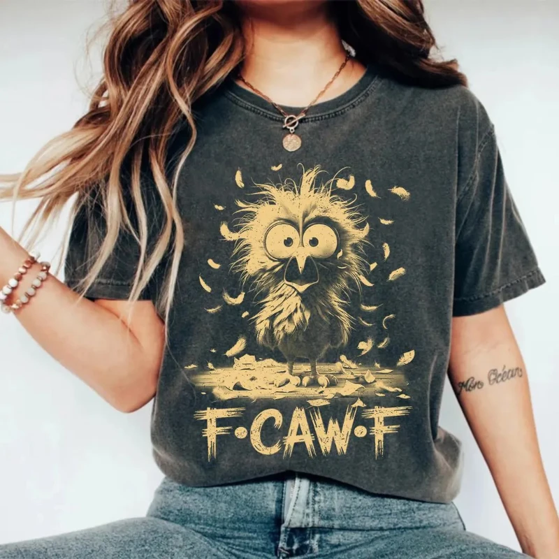 

Funny F-CAW-F Angry Bird T-Shirt, Sarcastic Animal Humor Lover Tee Family Matching Shirt Lovers Shirt