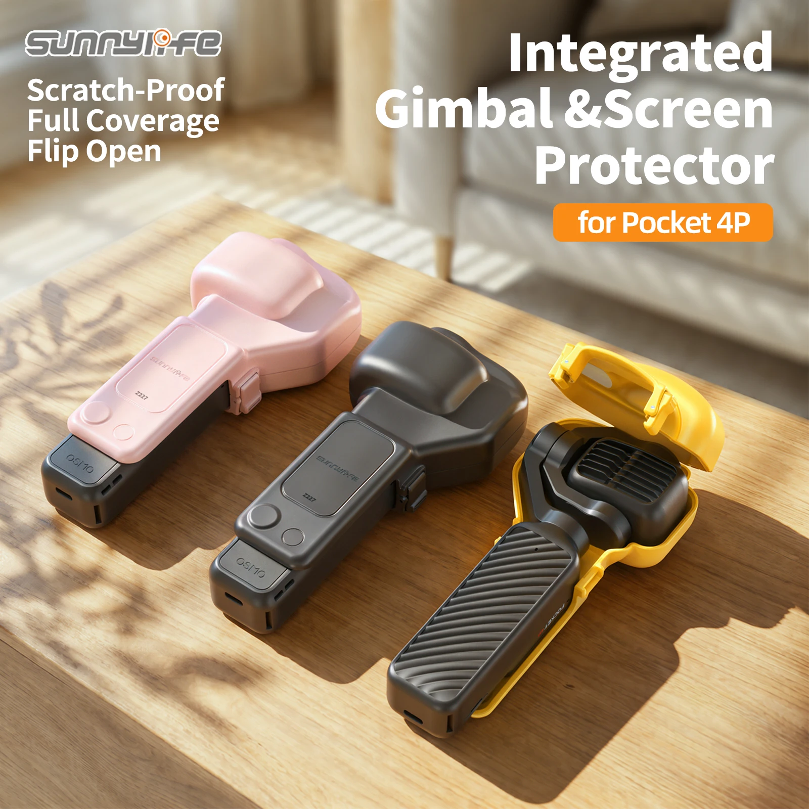 Sunnylife Gimbal Protective Cover For DJI Pocket 4 Pro Integrated Gimbal & Screen Anti-Scratch For Pocket 4P Camera Accessories