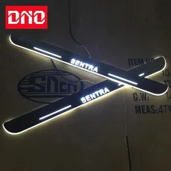 Door Sill Scuff Plate Pedal Ligths For Nissan Sentra 2012 -2017 2018 2019 Threshold Led Bar Pathway Dynamic Welcome Lamp