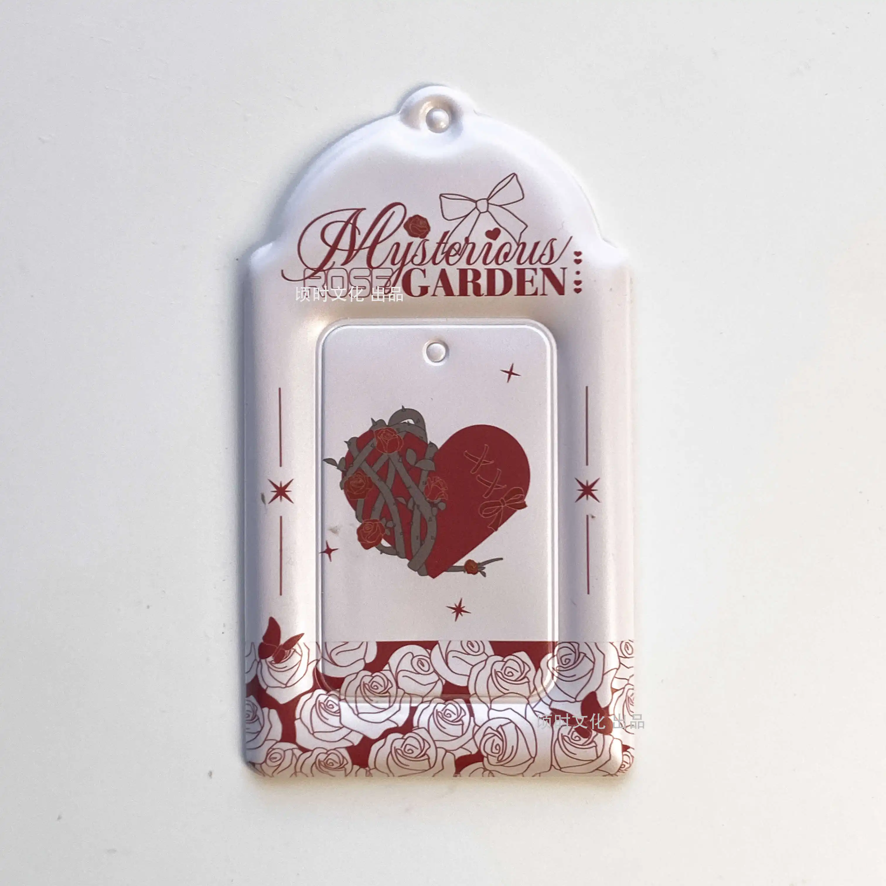 Rose Garden PVC Card Holder, Kpop Photocard Sleeve Storage, Anime Trading Card Protector Case, Cute Stationery Gift for Fans