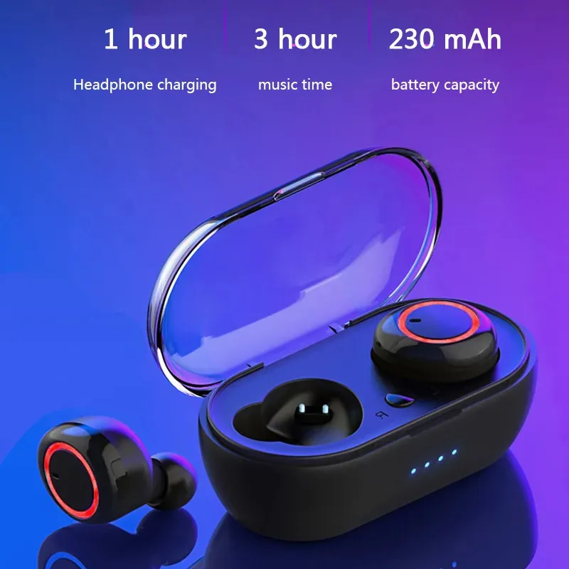 TWS Wireless Headphones Buetooth 5.0 Earphones Gaming Headsets With Mic Waterproof Noise Reduction Earbuds For Xiaomi Huawei