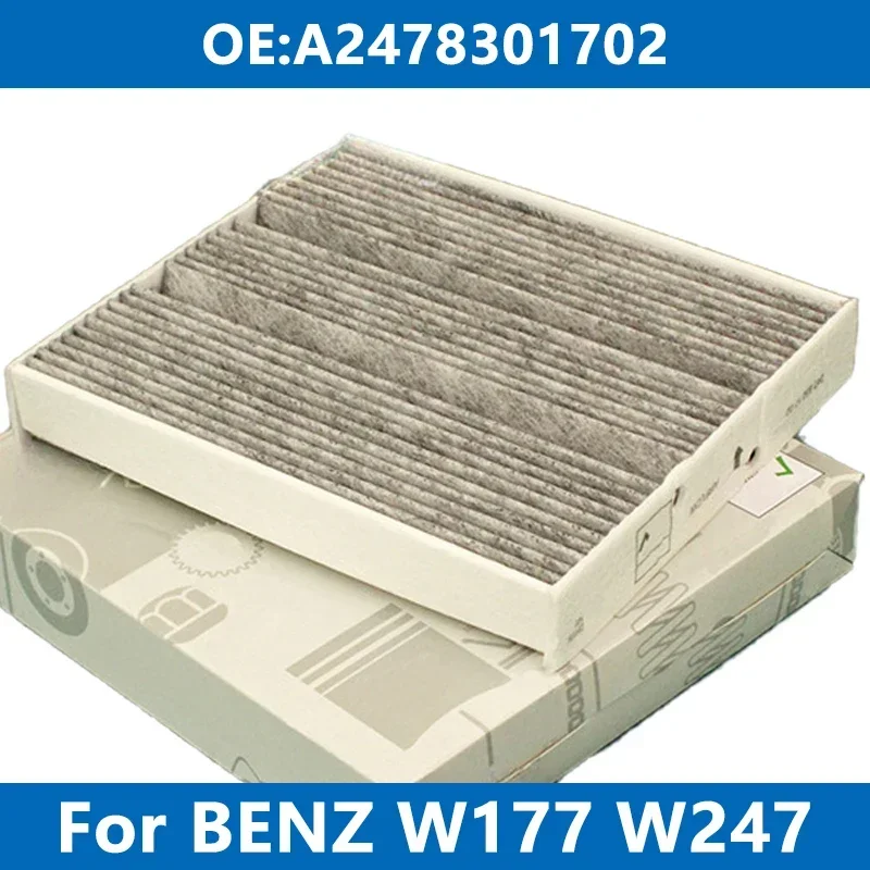 

Car Cabin Filter Air Conditioner A2478301702 For Mercedes Benz W177 W247 A160 A180d A220d A35 AMG B200 CLA GLA200 GLB Activated