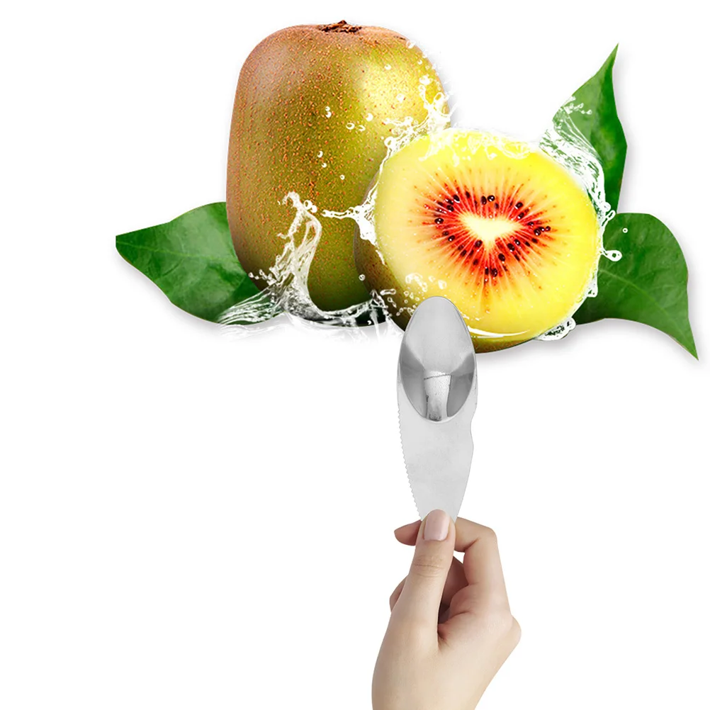 

14Pcs Kiwi Cutter Spoons Stainless Steel Peelers Fruit Scoops Kitchen Gadget Multi-Use Fruit Cutter Tools for Kiwi Avocado Lemon