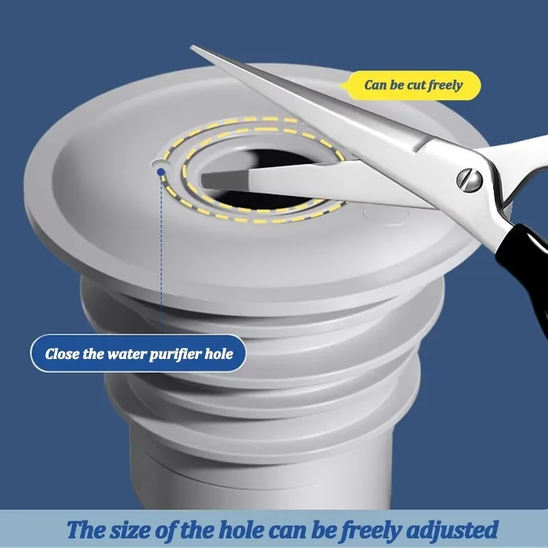 Silicone Bathroom Sewer Seal Ring Kitchen Sink Sewer Pipe Plug Washing Machine Anti-odor Leakage Floor Drain Connector Stopper image 3