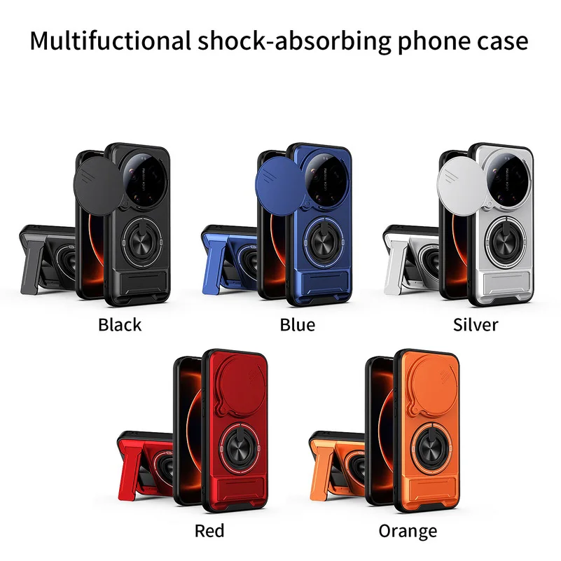 Eingebaute magnetische Autohalterung für Xiaomi 17 Ultra, Schiebeobjektiv-Kameraschutz, stoßfeste Hartschale für Mi 17 Ultra – Detail 7