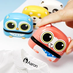 Customized Name Stamp Paints Personal Student Child Baby Engraved Waterproof Non-fading Kindergarten Cartoon Clothing Name Seal
