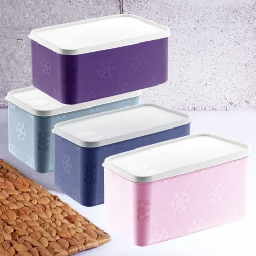 Else Carpet 4 Piece Nofrost Softcover Large Storage Box Container 2600 ml