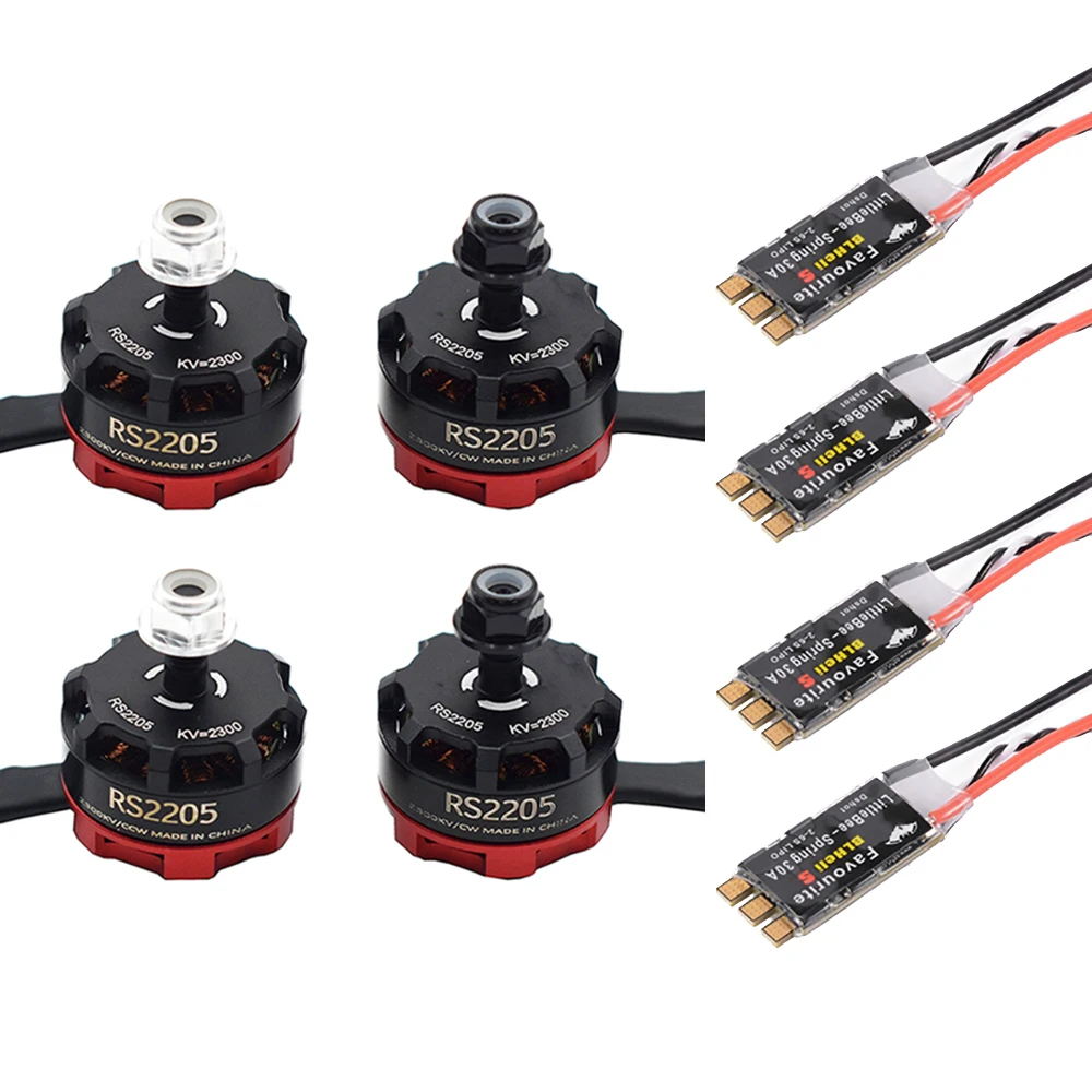 Motore Brushless RS2205 2205 2300KV CW CCW con LittleBee 20A/30A BLHeli_S ESC per FPV RC QAV250 210mm Racing Drone Multicopter