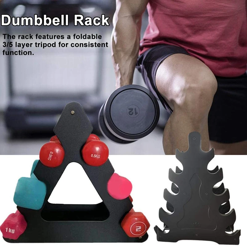 Dumbbell Rack Compact Dumbbell Bracket Free Weight Stand for Home Gym Exercise Weight Lifting Rack Floor Bracket