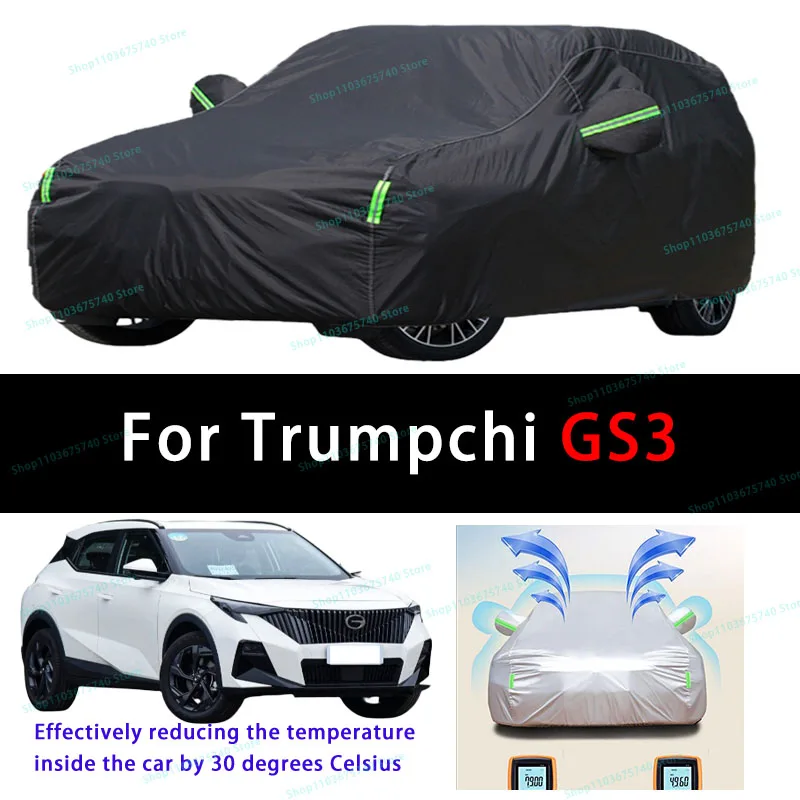 

For Trumpchi GS3 Summer Full Car Covers Outdoor Sun uv Protection Dust Cooling Protective Auto Protective Cover