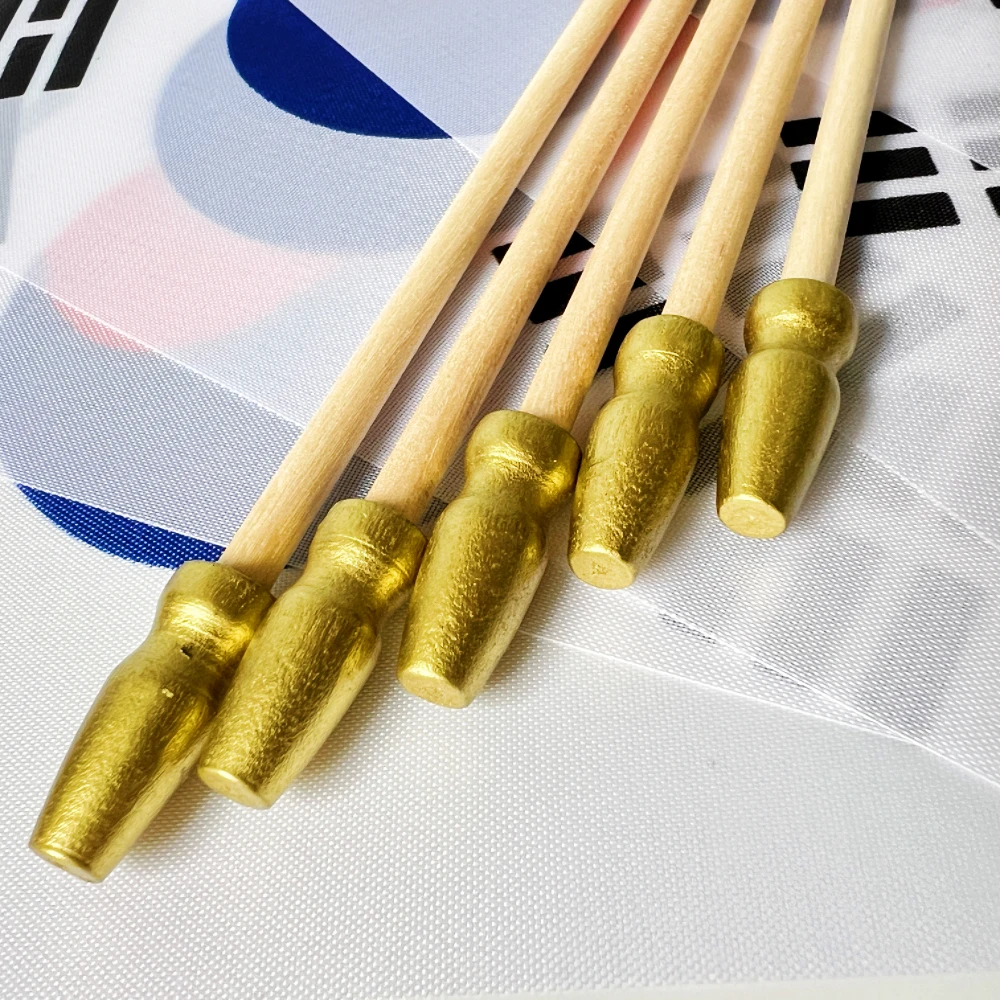 العلم الكوري 14x21 سنتيمتر Kor Kr كوريا الجنوبية العلم عصا خشبية سارية العلم اليد التلويح العلم الوطني الكوري العلم نشاط موكب الرياضة #6