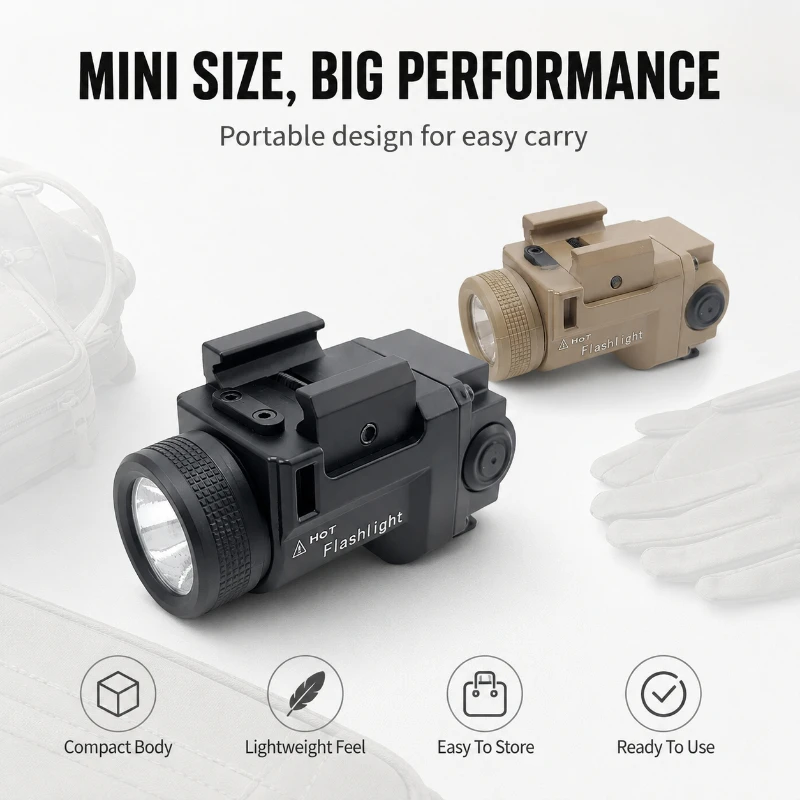 WL14 Practical Mini Torch Light 800LM Flexible Brightness Setting Multiple Flash Modes Rechargeable Lamp For Trip Nighttime Use